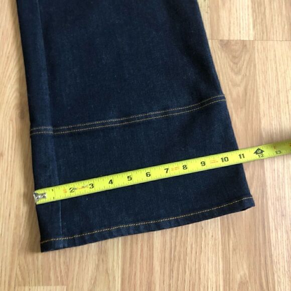 Tory Burch Denim Culottes High Rise Dark Wash Cropped Jeans Women’s SIZE 25 - Picture 5 of 10